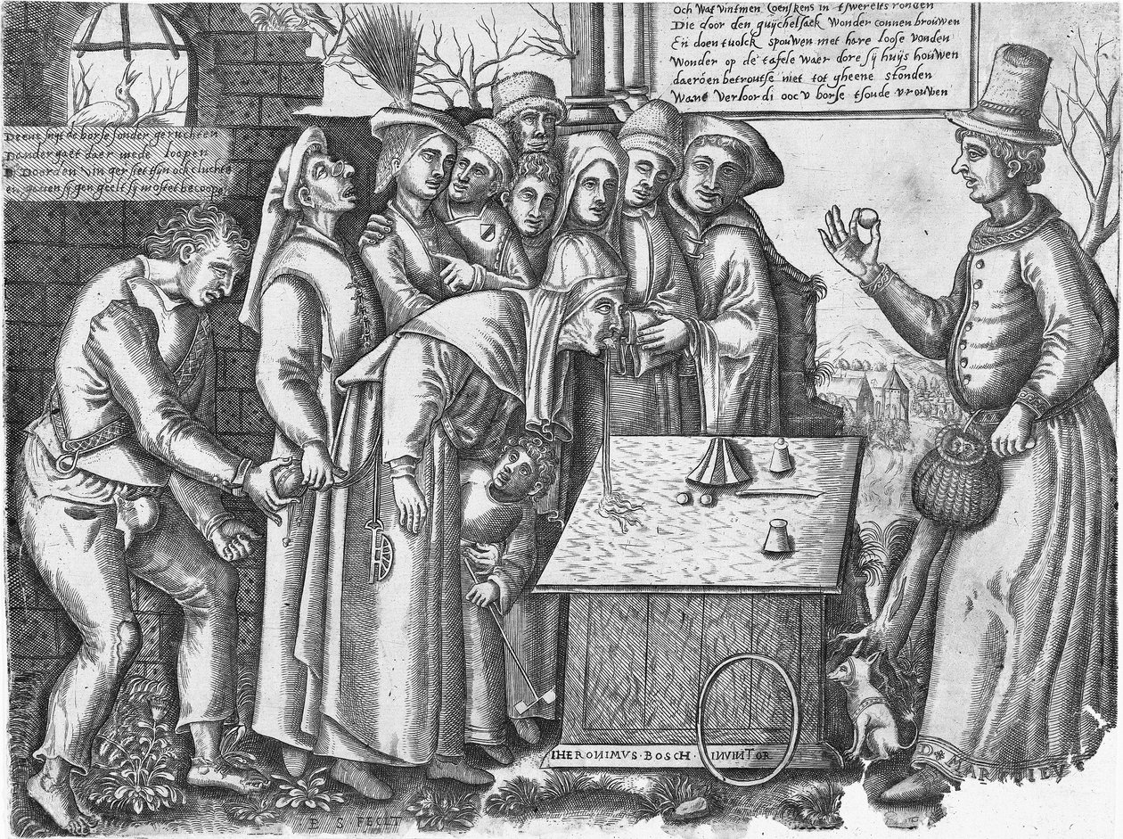 De Goochelaar door Hieronymus Bosch