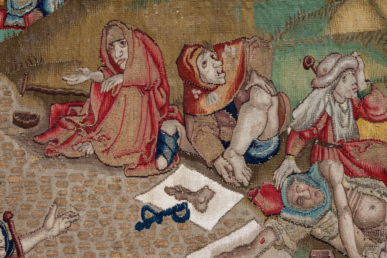 Wandtapijt geïnspireerd door het werk van Jheronimus Bosch, ca. 1560 door Hieronymus (after) Bosch