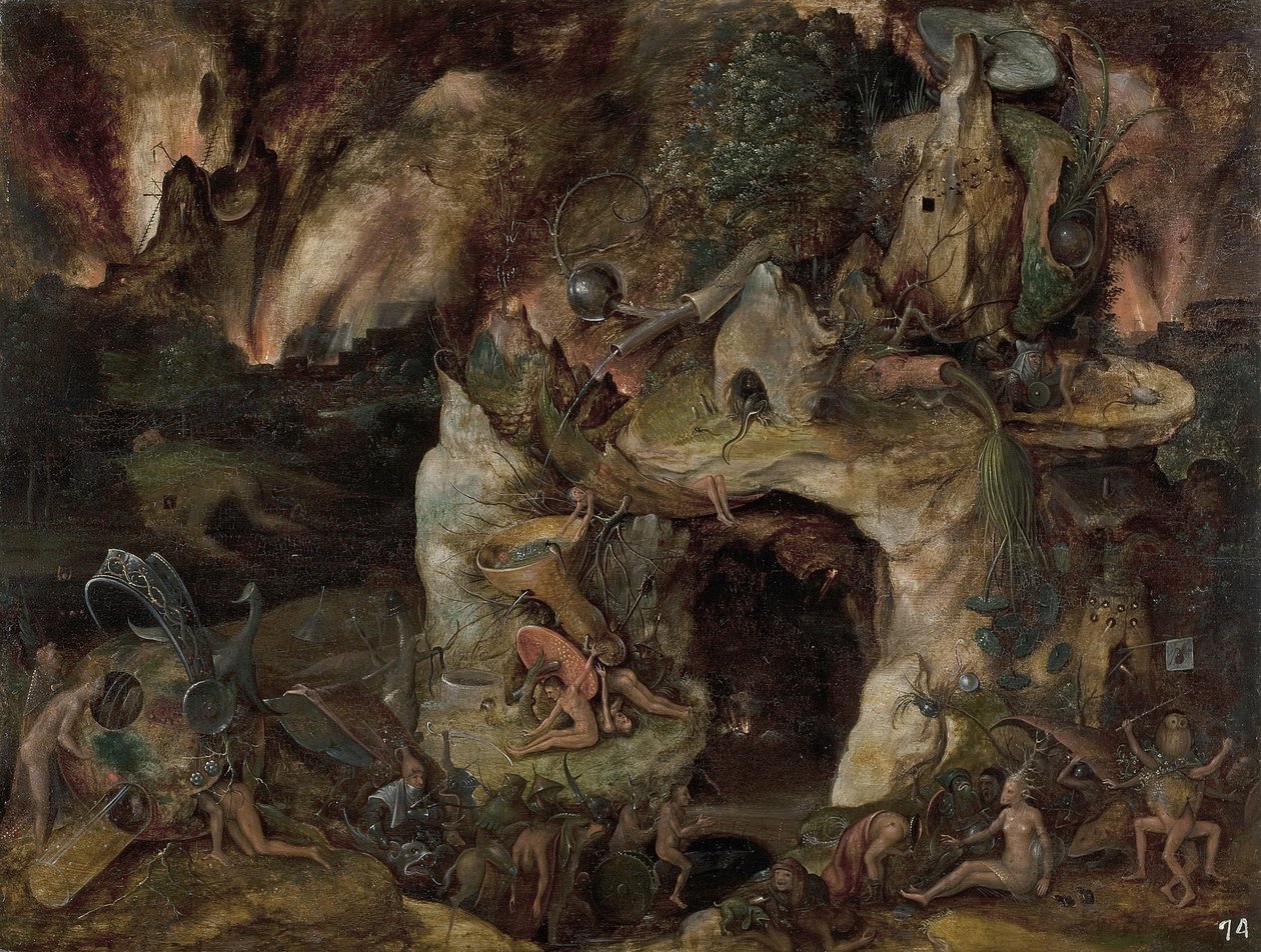 Inferno landschap door Hieronymus Bosch