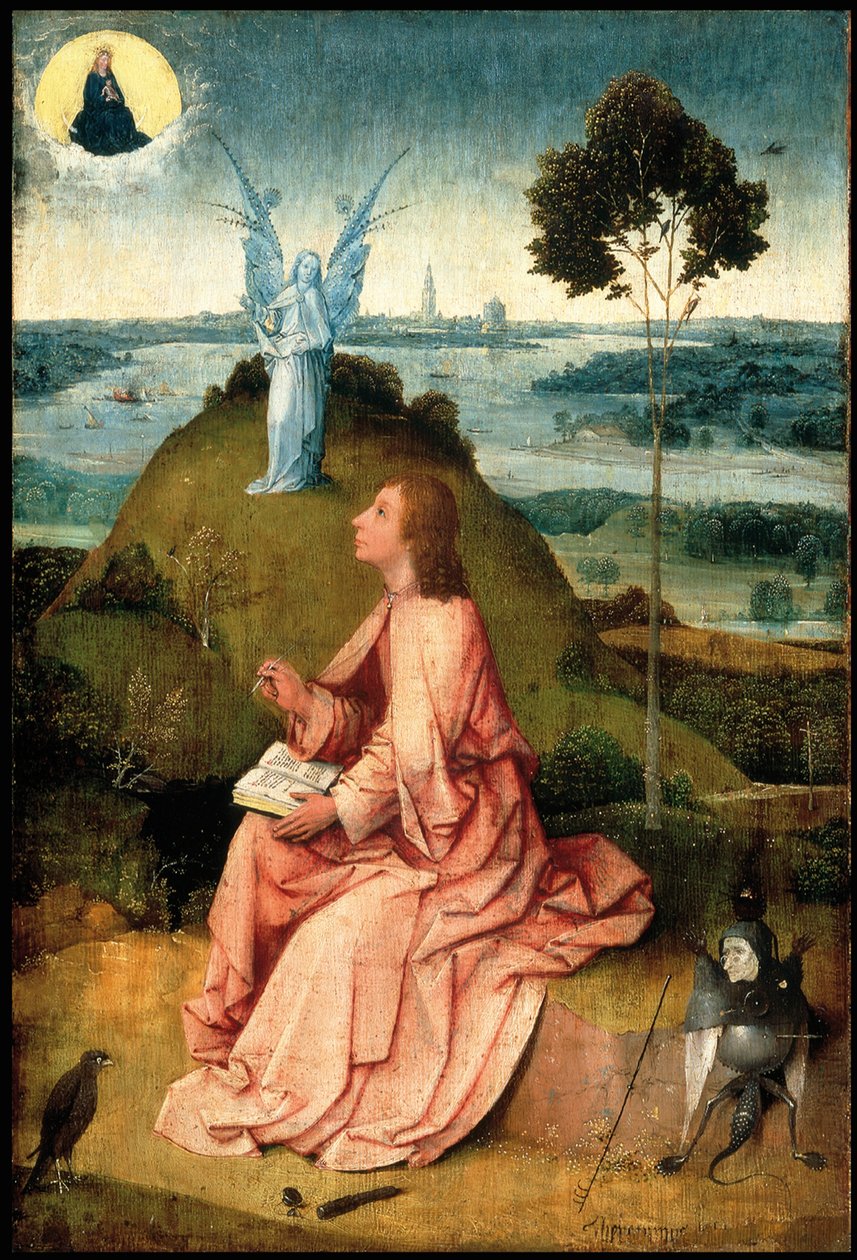 Sint Jan de Evangelist op Patmos, ca. 1505 door Hieronymus Bosch