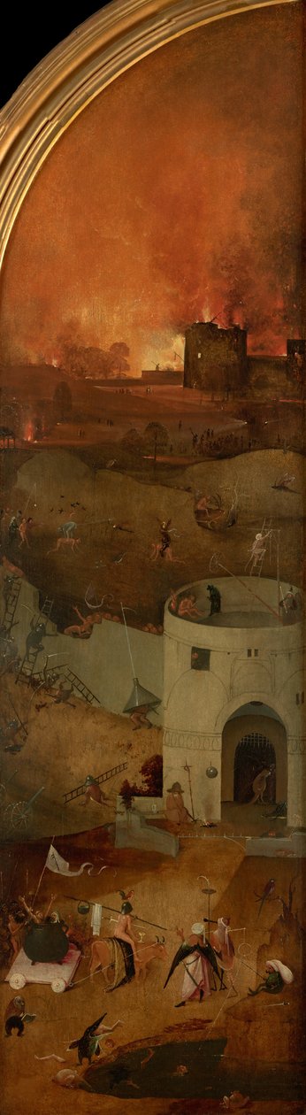 Het Laatste Oordeel Drieluik, rechterpaneel, ca. 1490-1510 door Hieronymus Bosch
