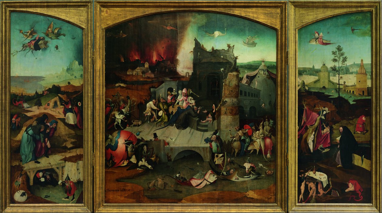 De Verleiding van Sint Antonius (detail) door Hieronymus Bosch