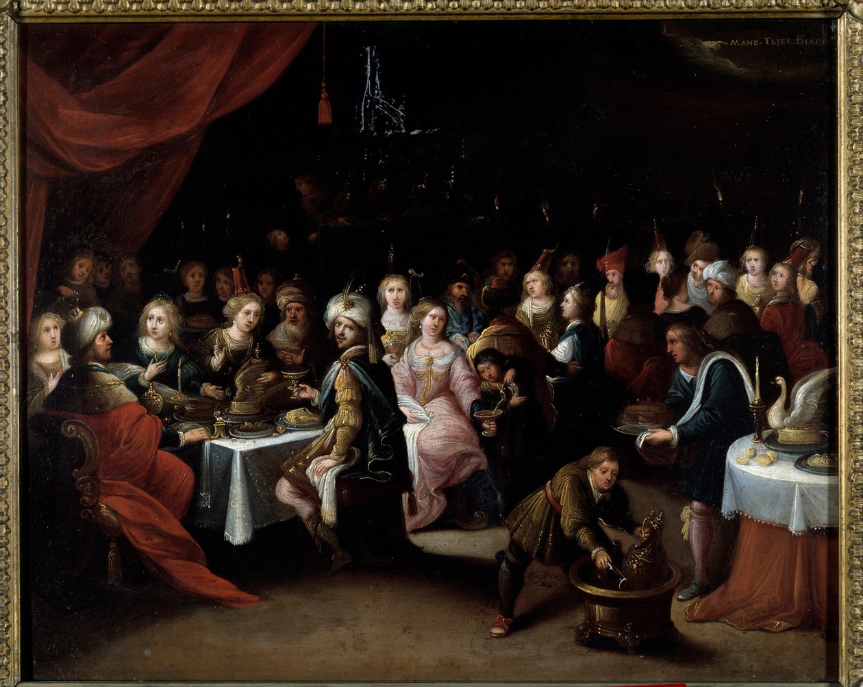 De bruiloft te Kana door Hieronymus II Francken