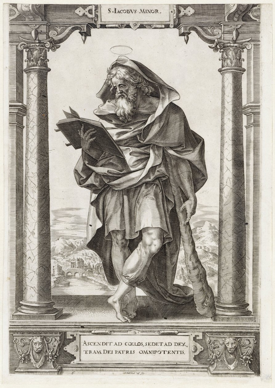 H. Jakobus de Mindere door Hieronymus Wierix