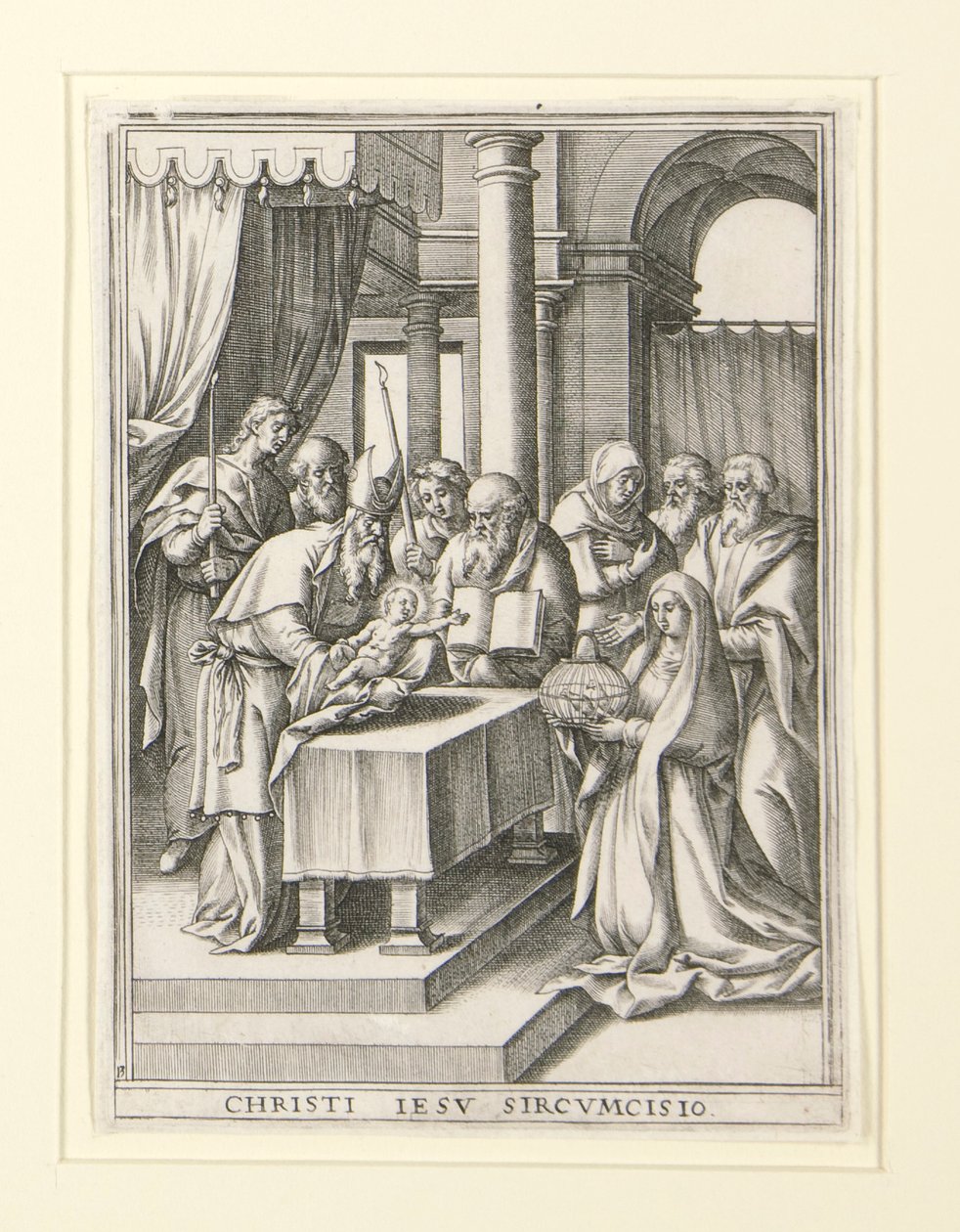 Zes scènes uit het leven van de Maagd door Hieronymus Wierix