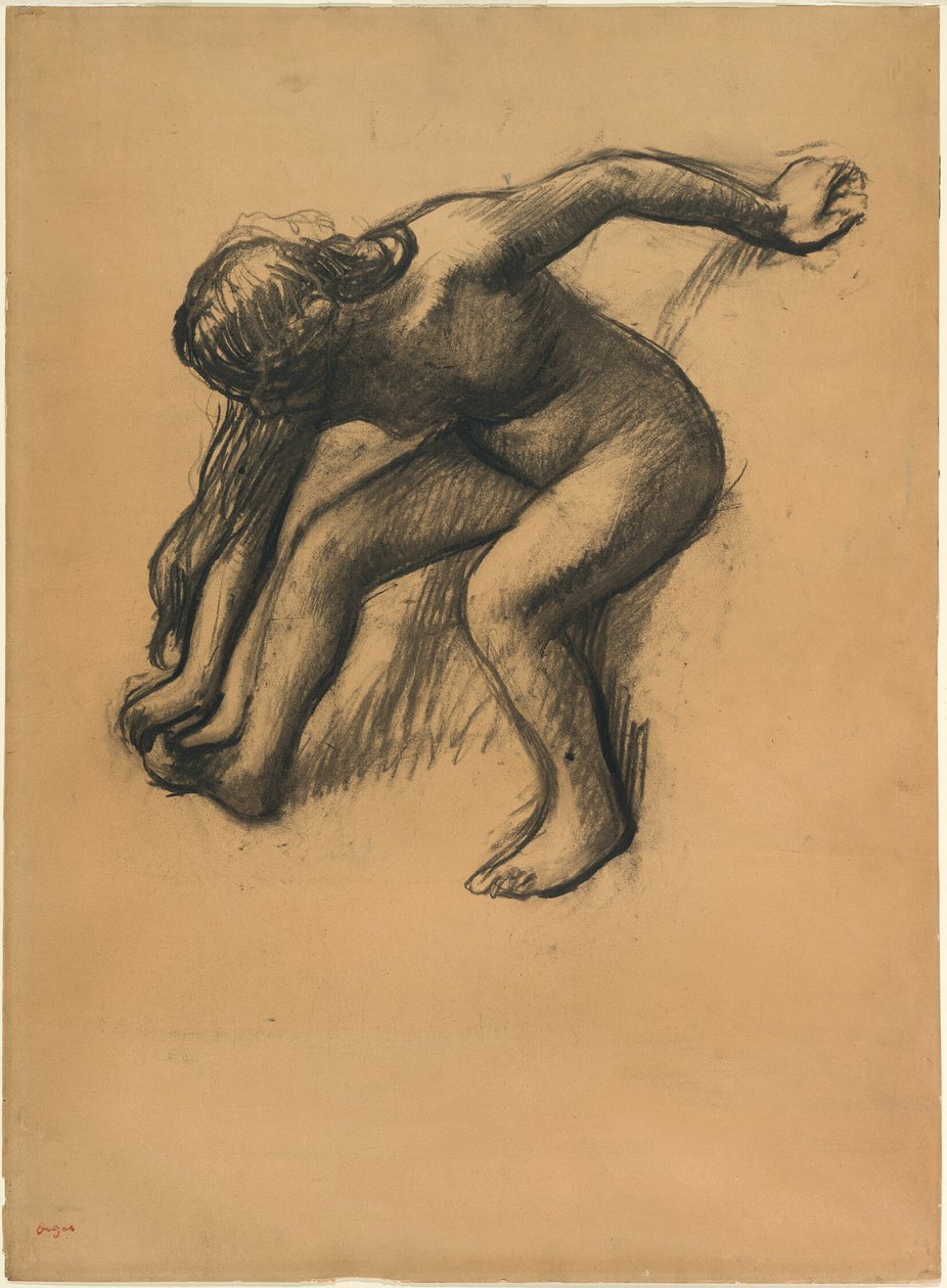 Na het bad door Hilaire Germain Edgar Degas