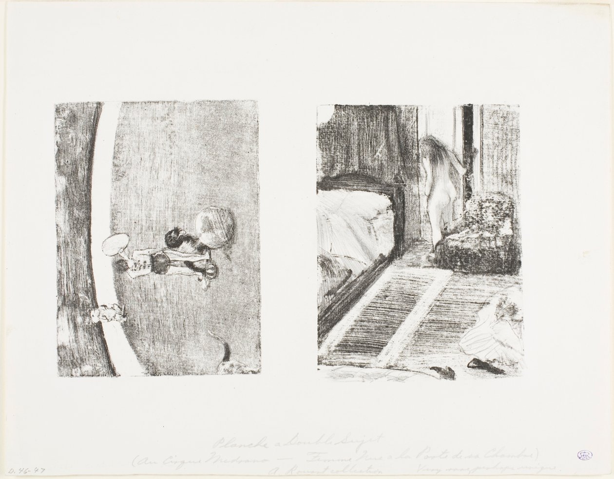In het Fernando Cirque door Hilaire Germain Edgar Degas