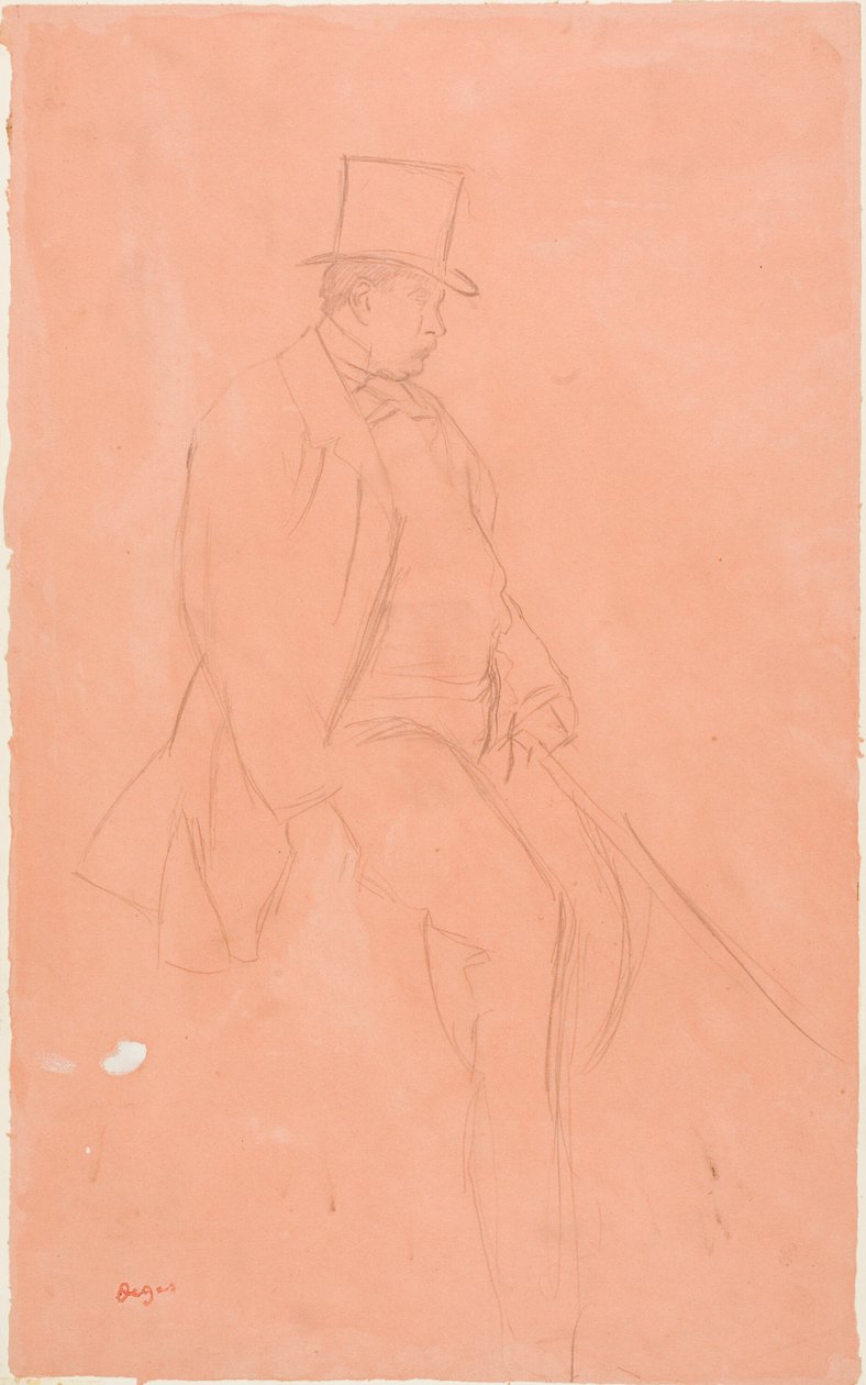Gentleman Ruiter door Hilaire Germain Edgar Degas