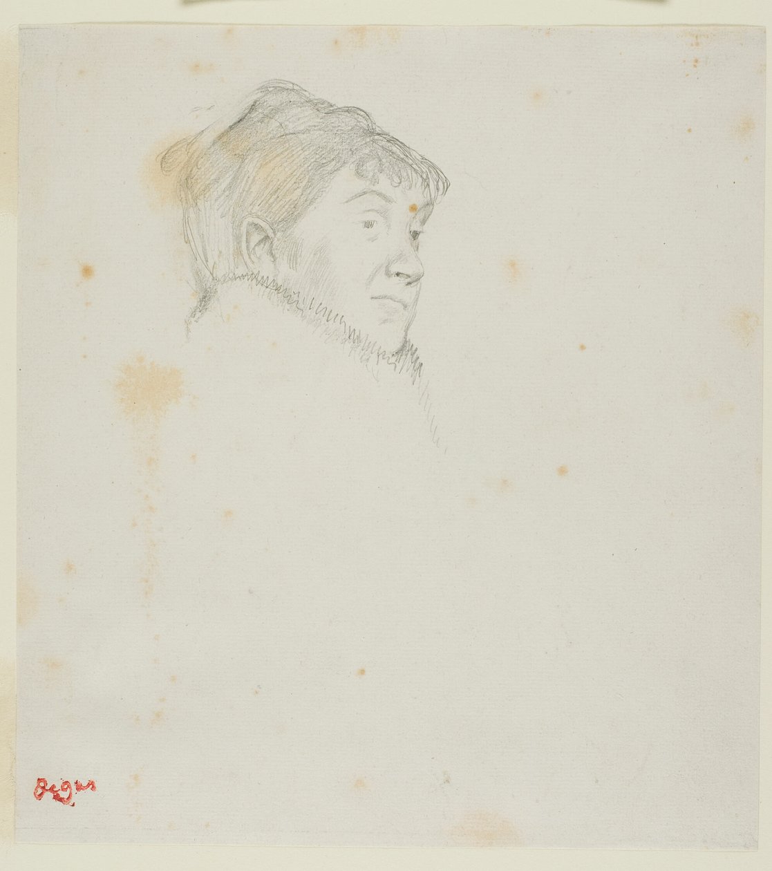 Portret van Madame Dietz-Monnin (voorheen Vrouwenkop) door Hilaire Germain Edgar Degas