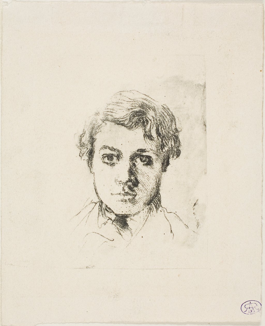 René De Gas, de broer van de kunstenaar door Hilaire Germain Edgar Degas