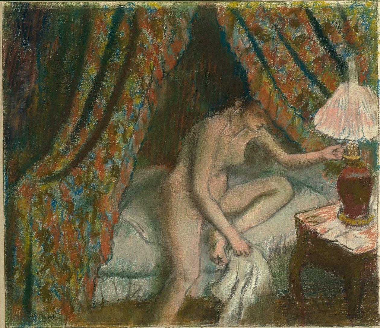 Terugtredend door Hilaire Germain Edgar Degas