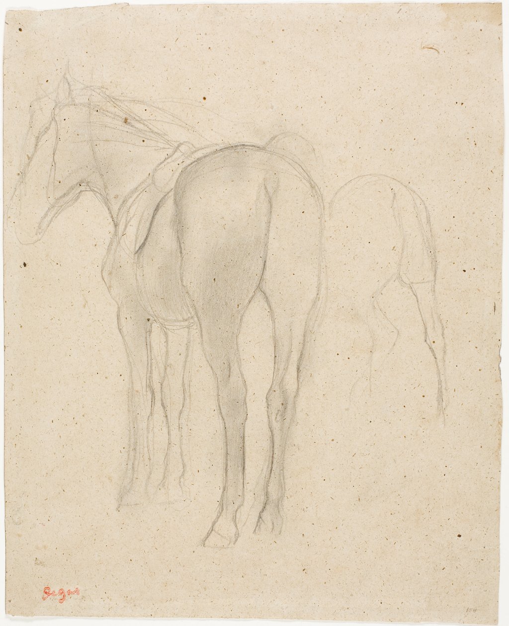 Studies van een paard door Hilaire Germain Edgar Degas