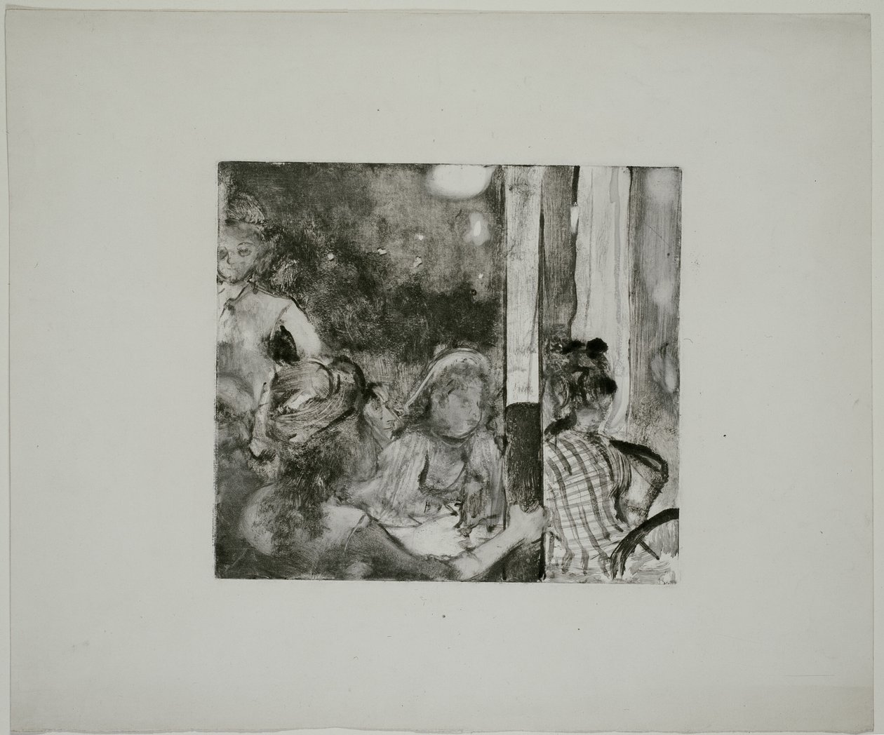 Vrouwen op het terras van een café in de avond door Hilaire Germain Edgar Degas