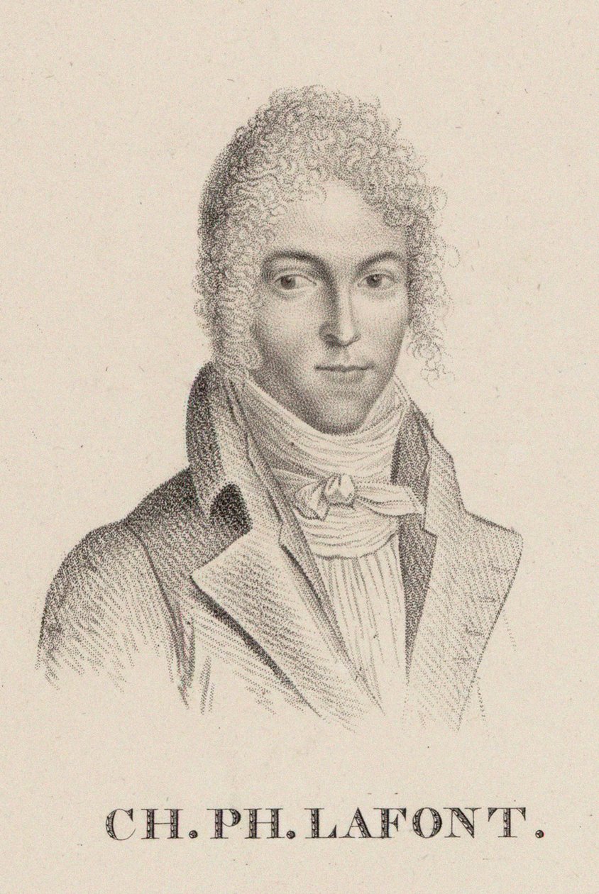 Portret van de violist en componist Charles Philippe Lafont 1781-1839 door Hilaire Ledru