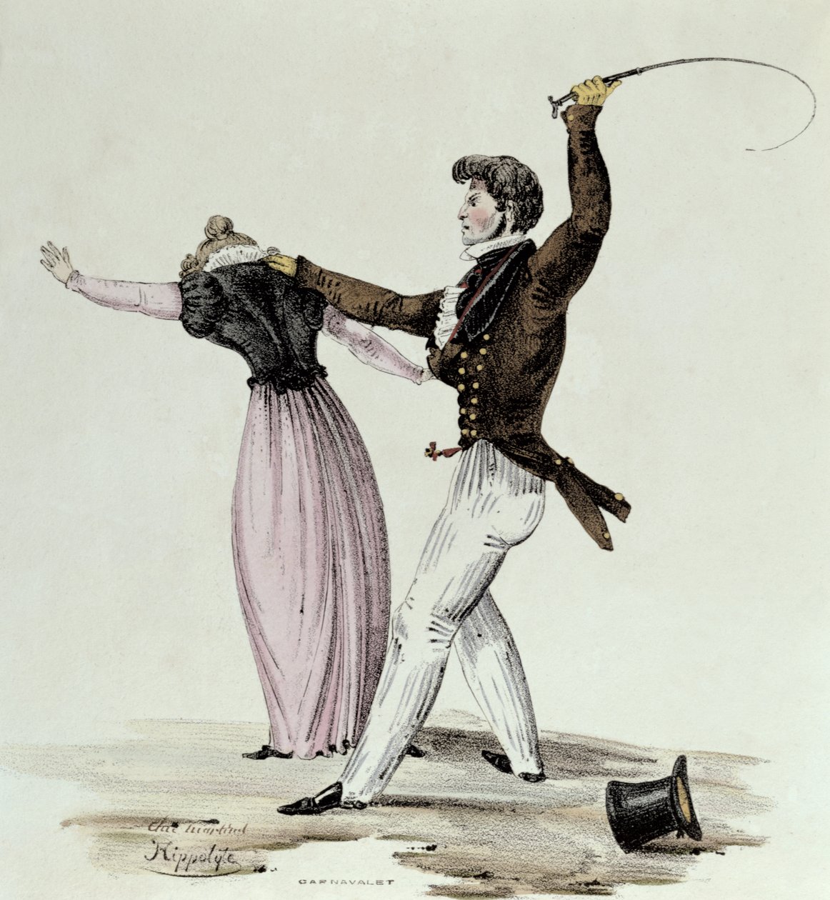 De kunst om geliefd te worden door je vrouw, ca. 1825 door Hippolyte