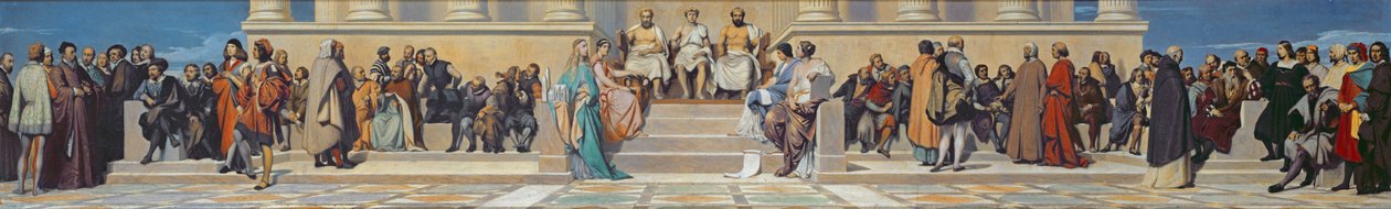 Hemicycle van de Ecole des Beaux-Arts, c.1836-41 door Hippolyte Delaroche