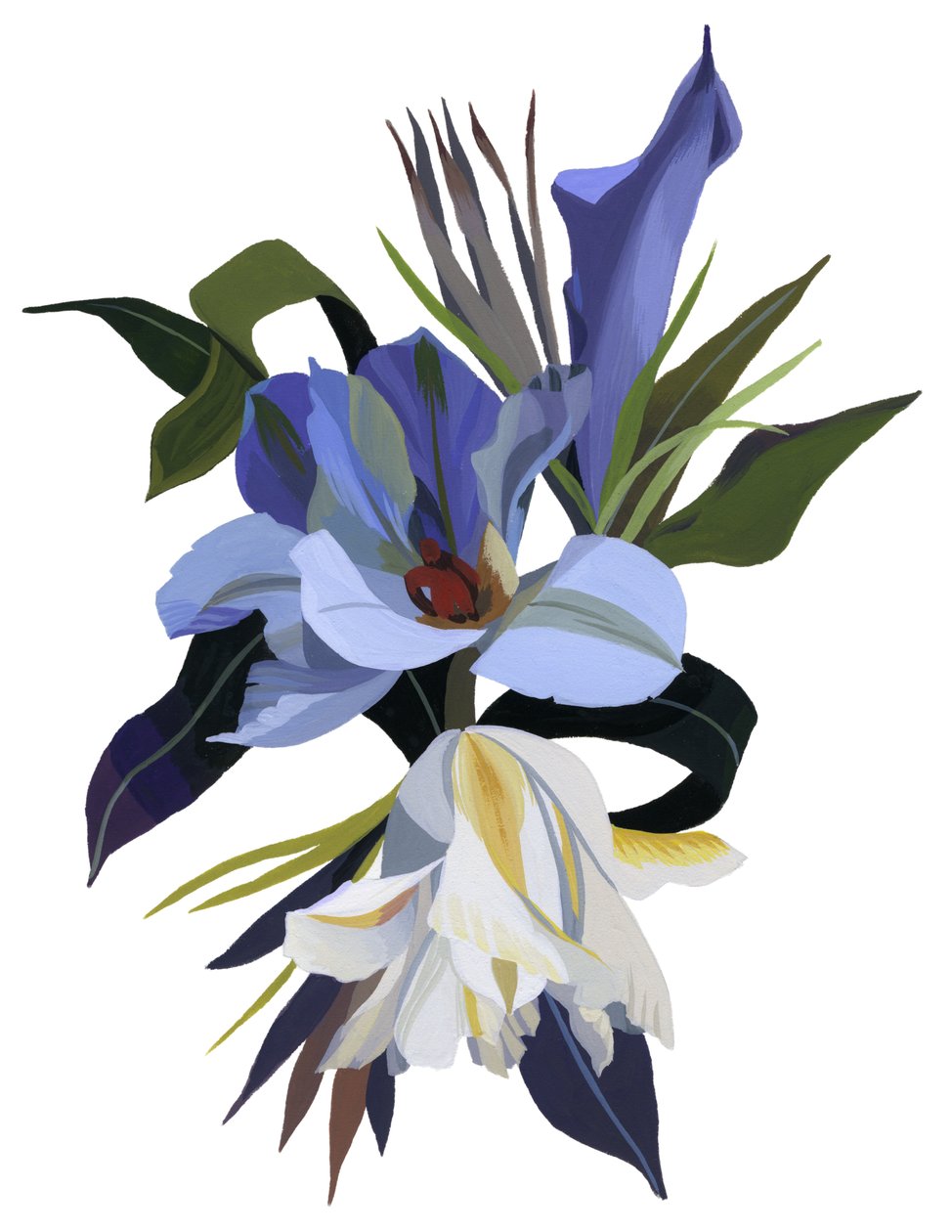 Een denkbeeldige bloem gebaseerd op het tulp motief door Hiroyuki Izutsu