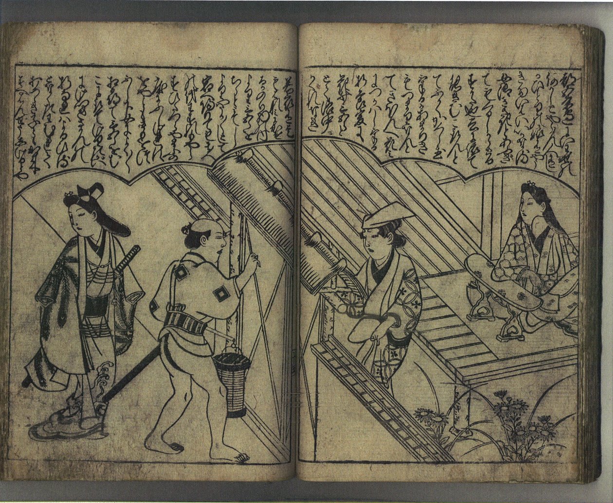 Plezier met de schoonheden van Japan (Wakoku bijin asobi) door Hishikawa Moronobu