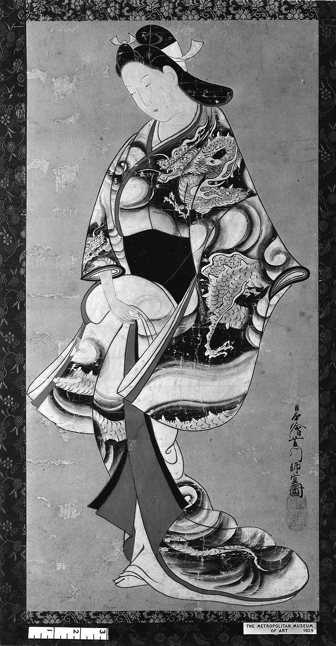 Staande Schoonheid door Hishikawa Moronobu