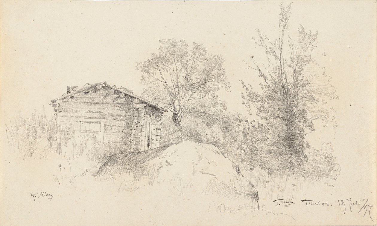 Vervallen hut door Hjalmar Munsterhjelm