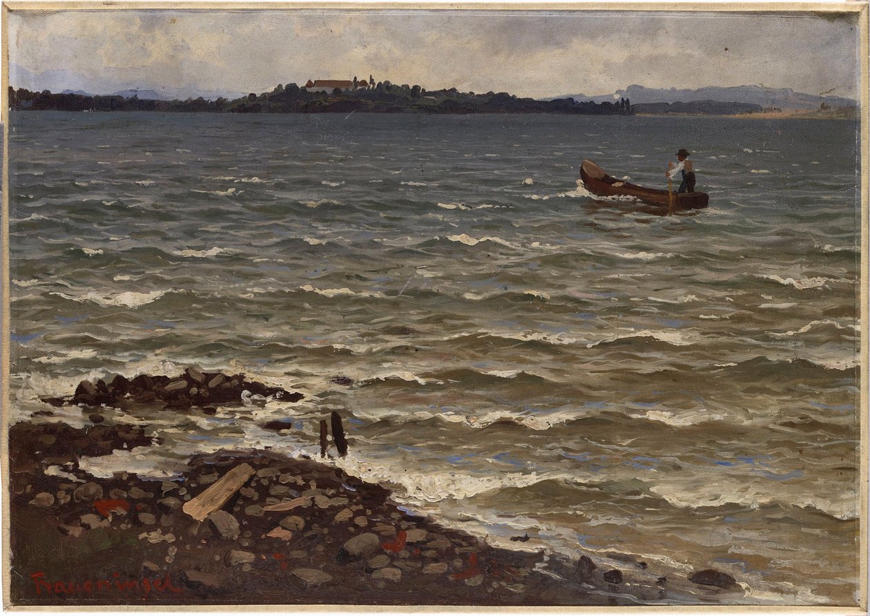Landschap, Fraueninsel door Hjalmar Munsterhjelm