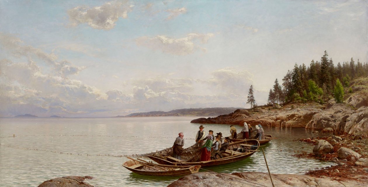 Ochtend in de Finse archipel door Hjalmar Munsterhjelm