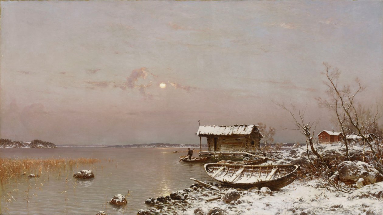 Novemberavond door Hjalmar Munsterhjelm