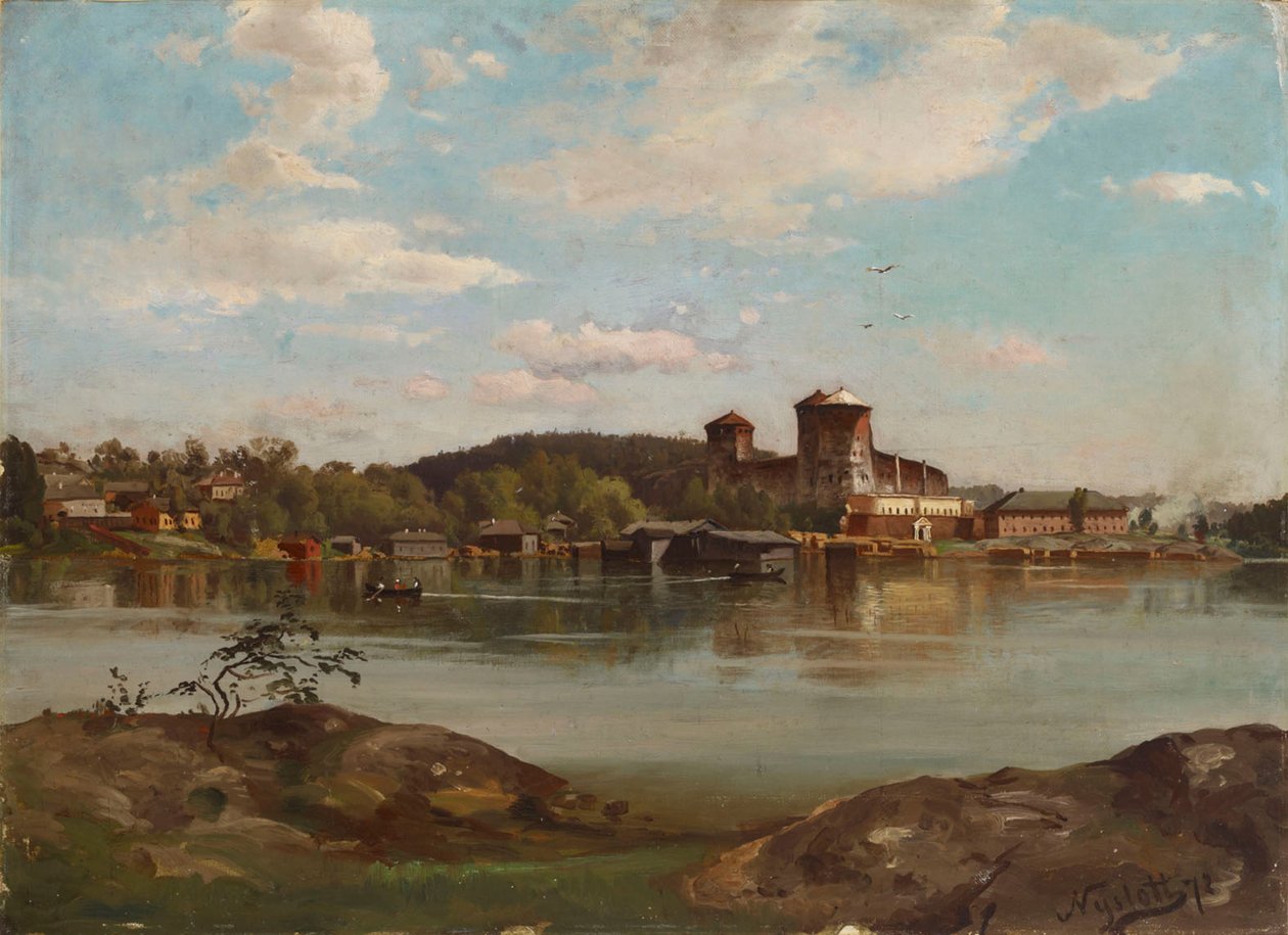 Olavinlinna, schets door Hjalmar Munsterhjelm