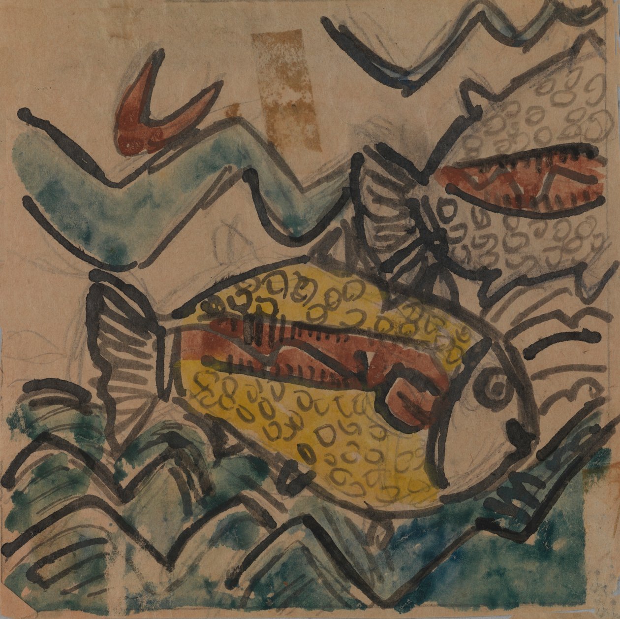 Visontwerp voor een Keramisch Bord, ca. 1930-1939 door Holcha Krake