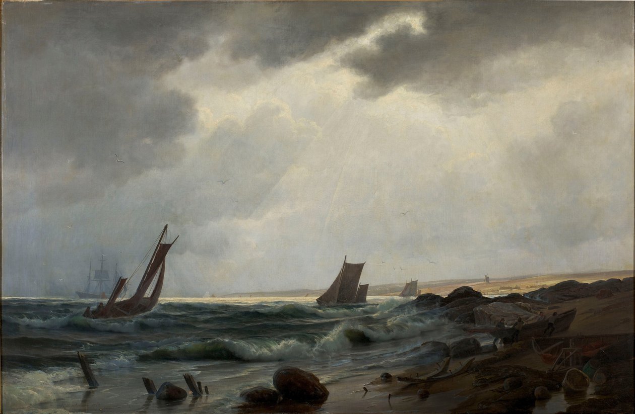 Kustlandschap ten noorden van Aarsdale door Holger Drachmann