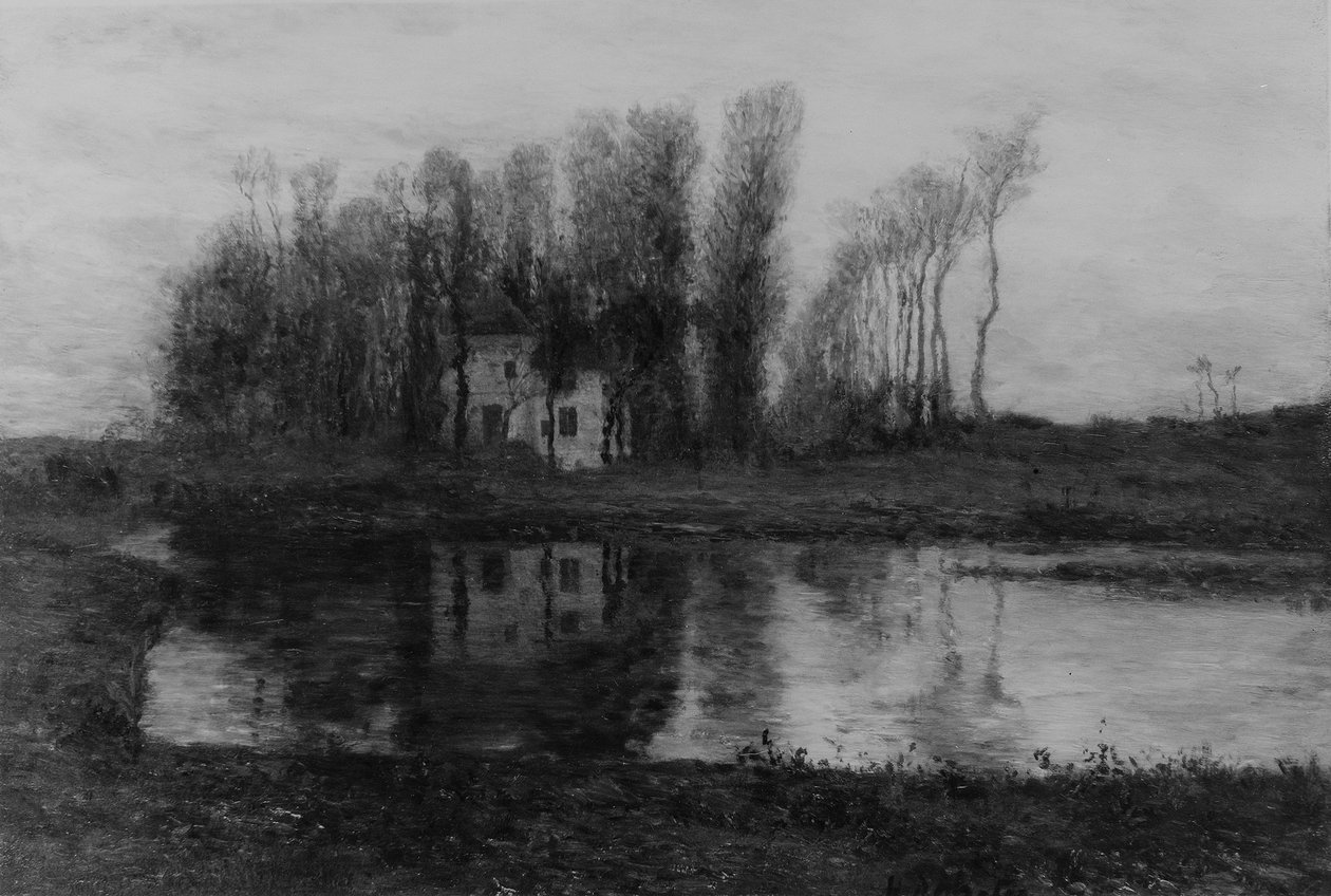 Het oude landhuis van Criqueboeuf door Homer Dodge Martin