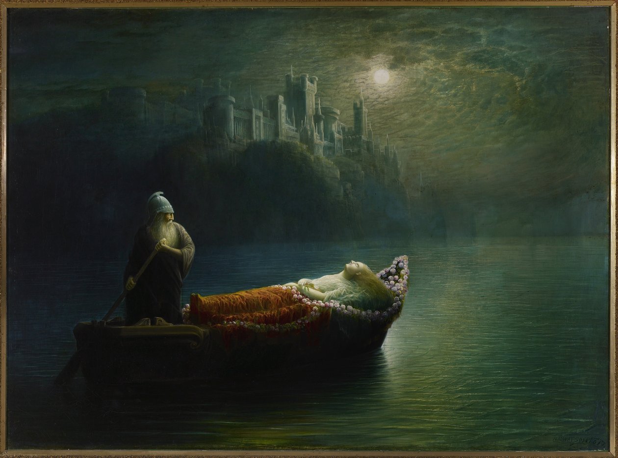 De Dood van Elaine, 1877 door Homer Watson