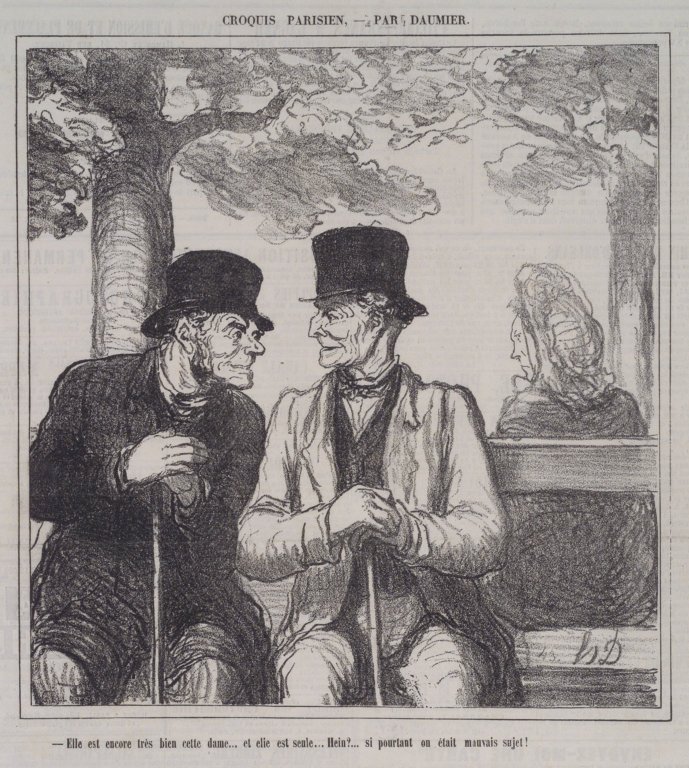 Zij is nog steeds heel goed, die dame door Honoré Daumier