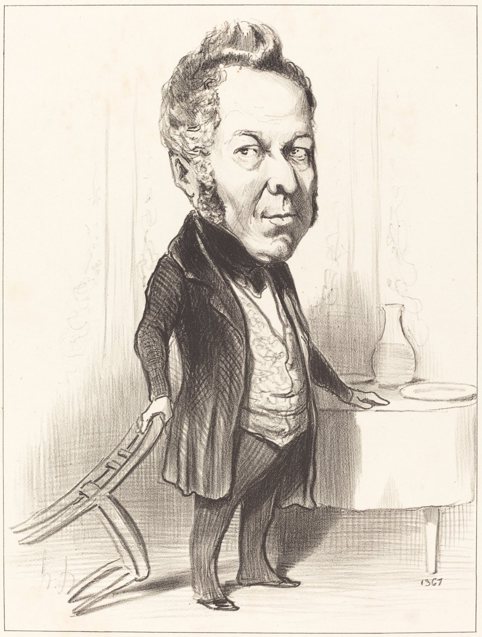A.P.F. Deslongrais door Honoré Daumier