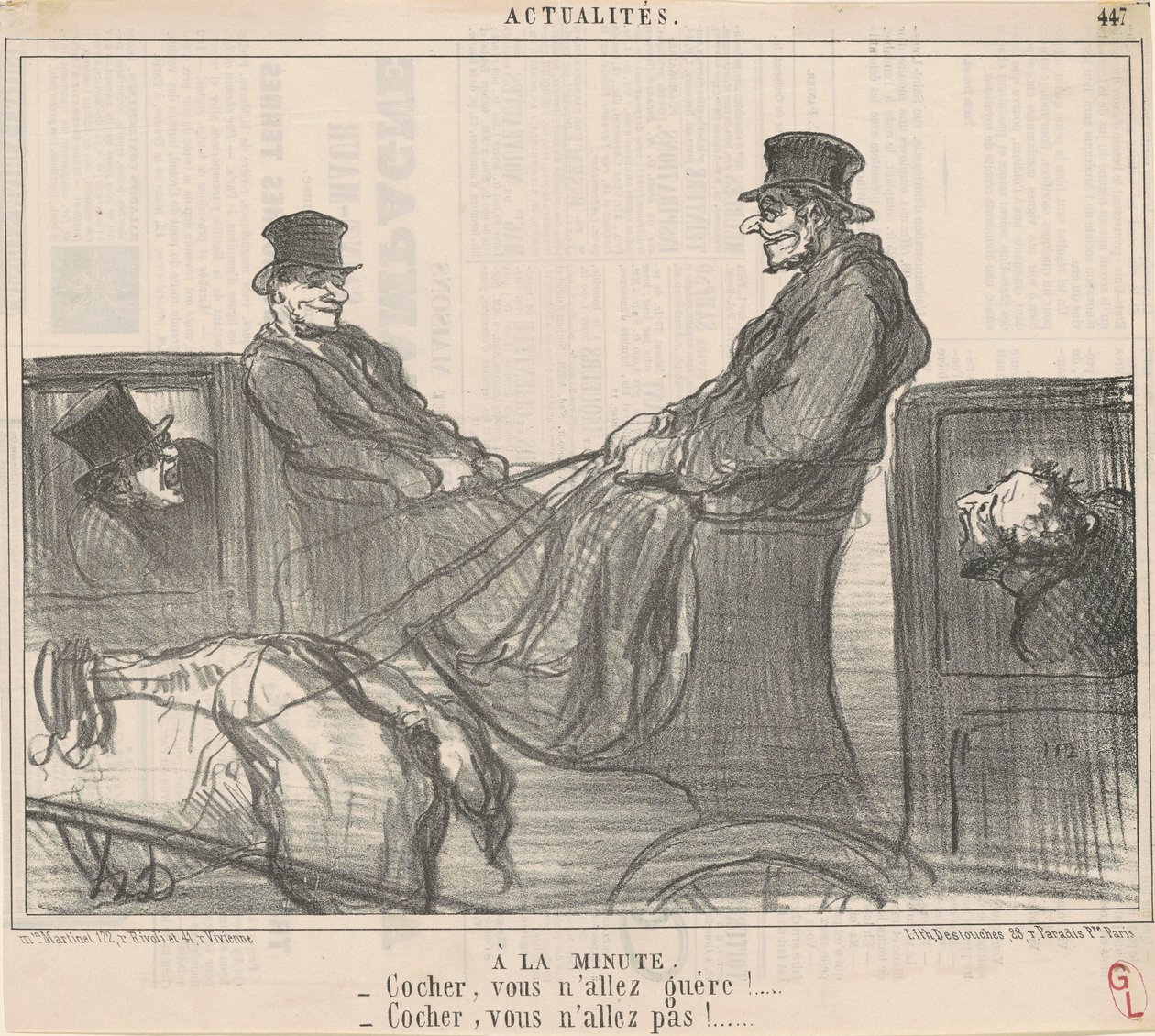 Op het moment door Honoré Daumier