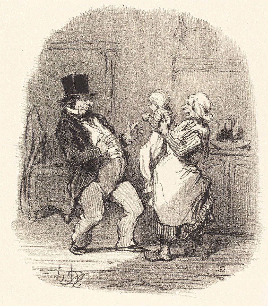 Ah! meneer... je moet niet zo lachen... door Honoré Daumier