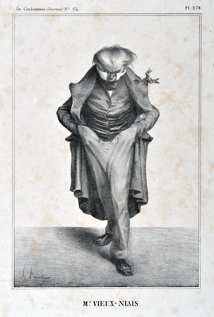Werk van Honore Daumier (1808-1879). Charivari dateert uit 1833: Serie 