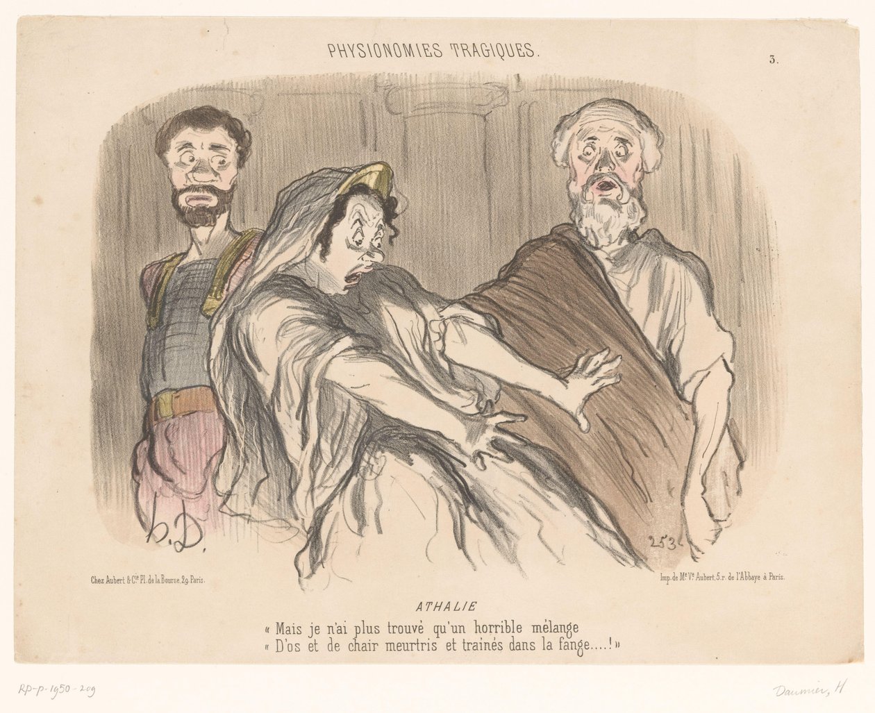 Atalja ziet een afschrikwekkend visioen door Honoré Daumier