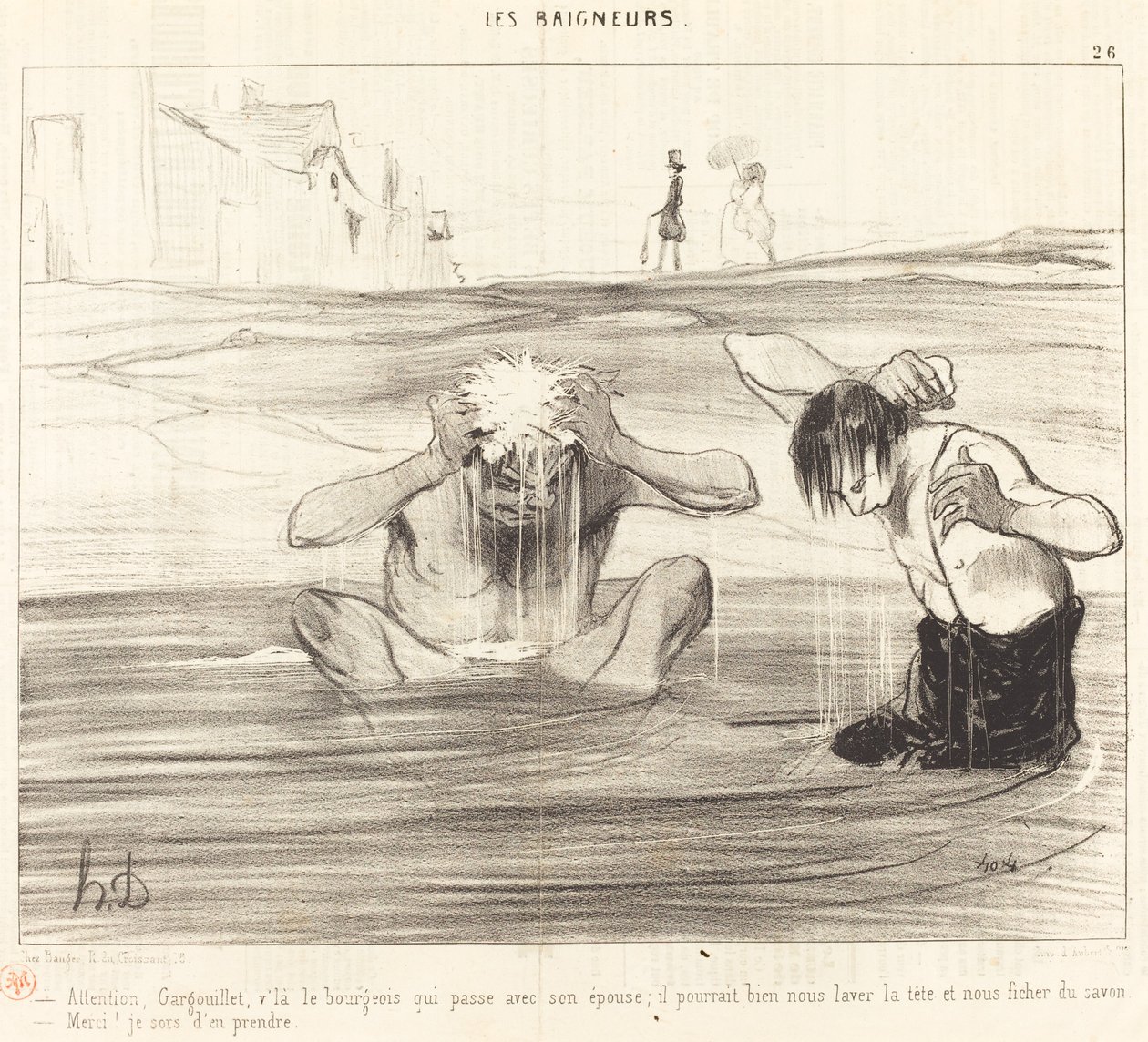 Let op, Gargouillet, daar komt de burger voorbij... door Honoré Daumier