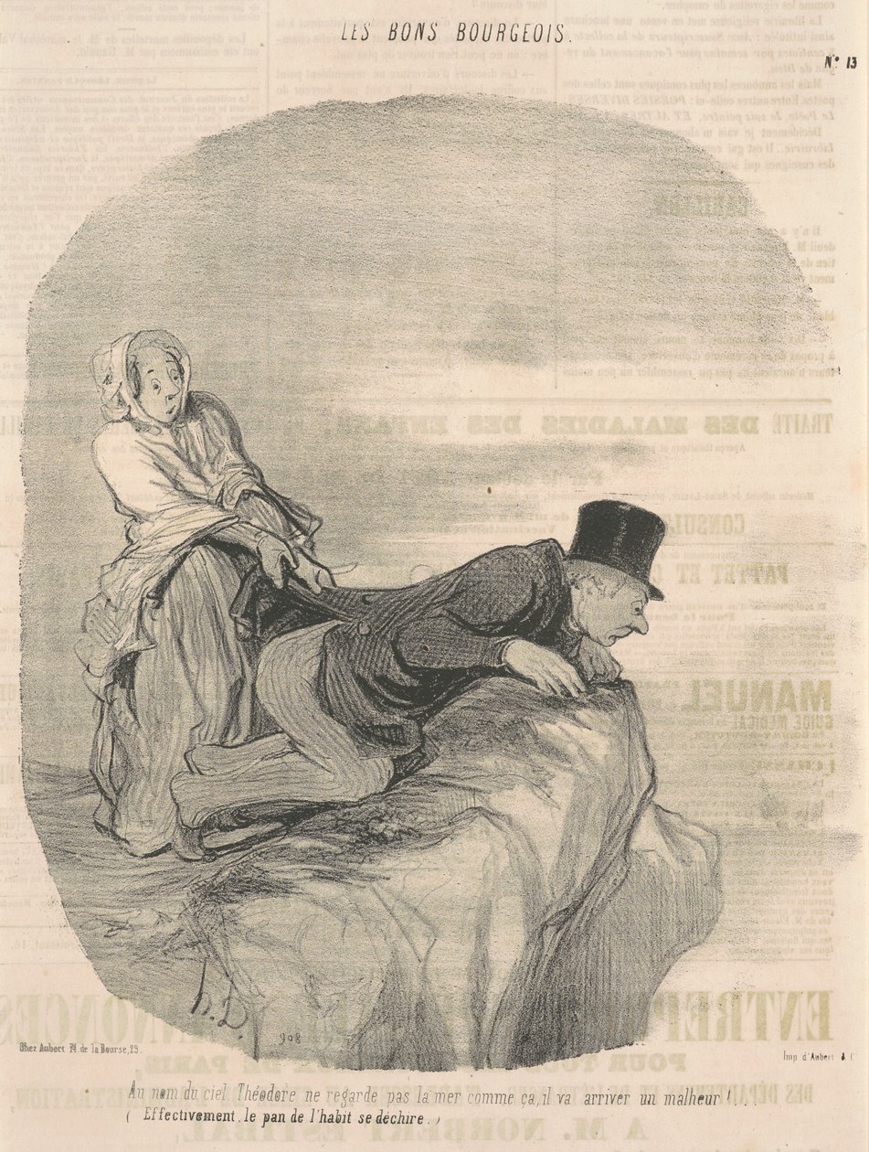 In de naam van de hemel, Théodore kijk niet... door Honoré Daumier