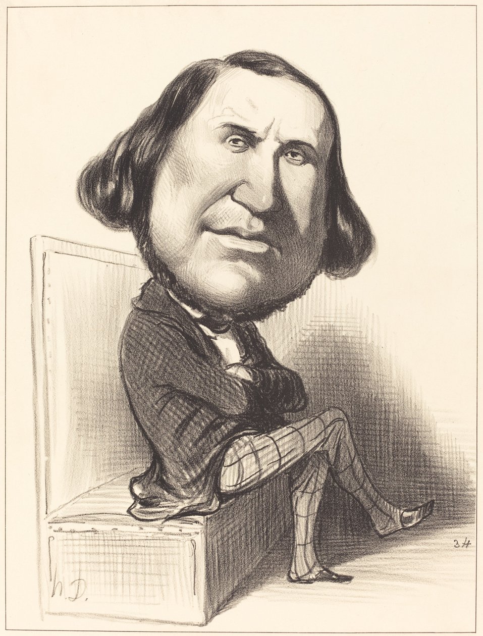 Augustus Avond door Honoré Daumier