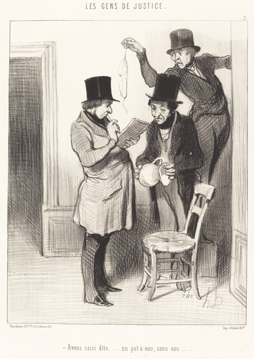 We hebben dito... een waterpot zonder water door Honoré Daumier