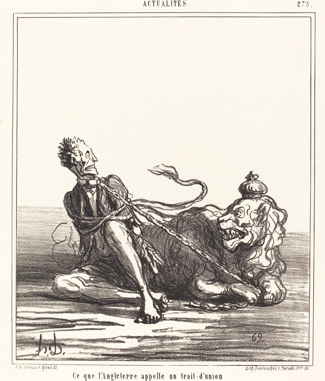 Wat Engeland een Koppelteken Noemt door Honoré Daumier