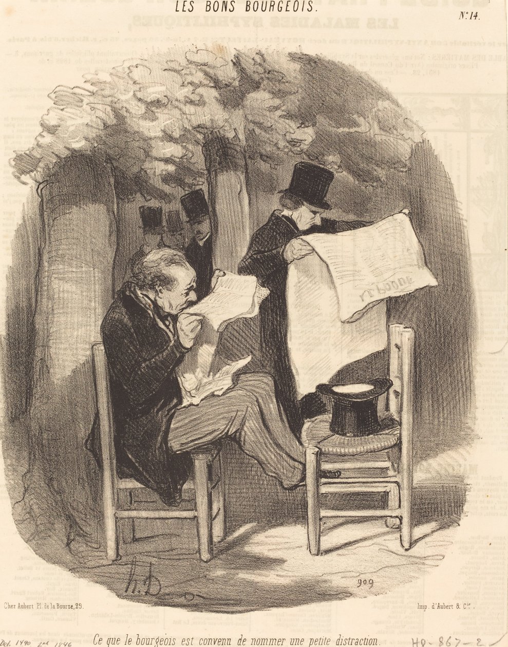Wat de burger een... afleiding noemt door Honoré Daumier