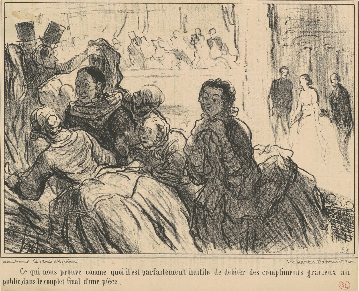 Ce qui nous prouve comme quoi il est ... inutile ... door Honoré Daumier