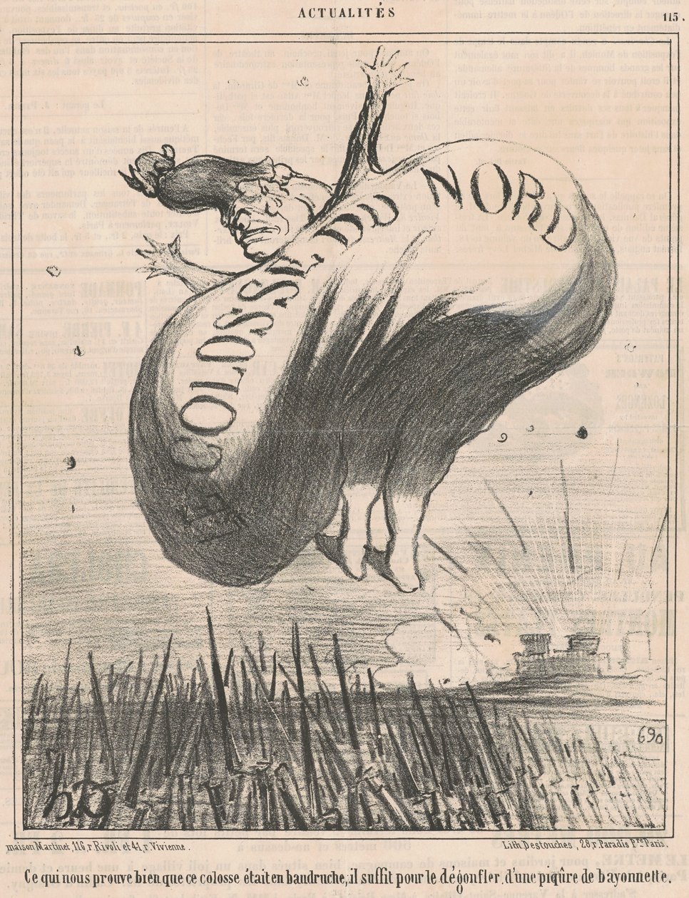 Wat ons bewijst... dat deze kolos... door Honoré Daumier