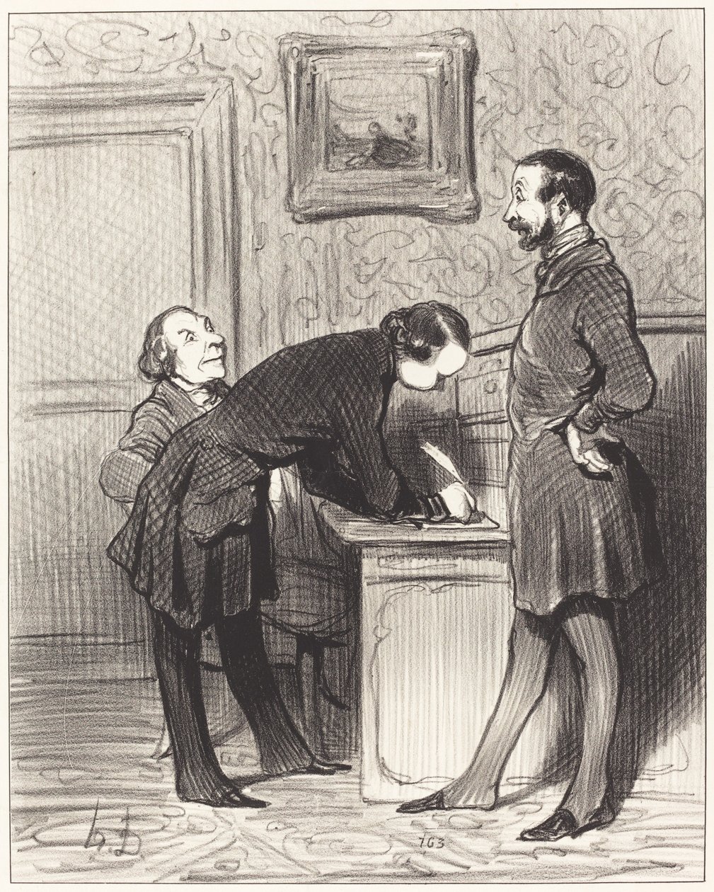 Het is goed omdat het uw vriend is... door Honoré Daumier