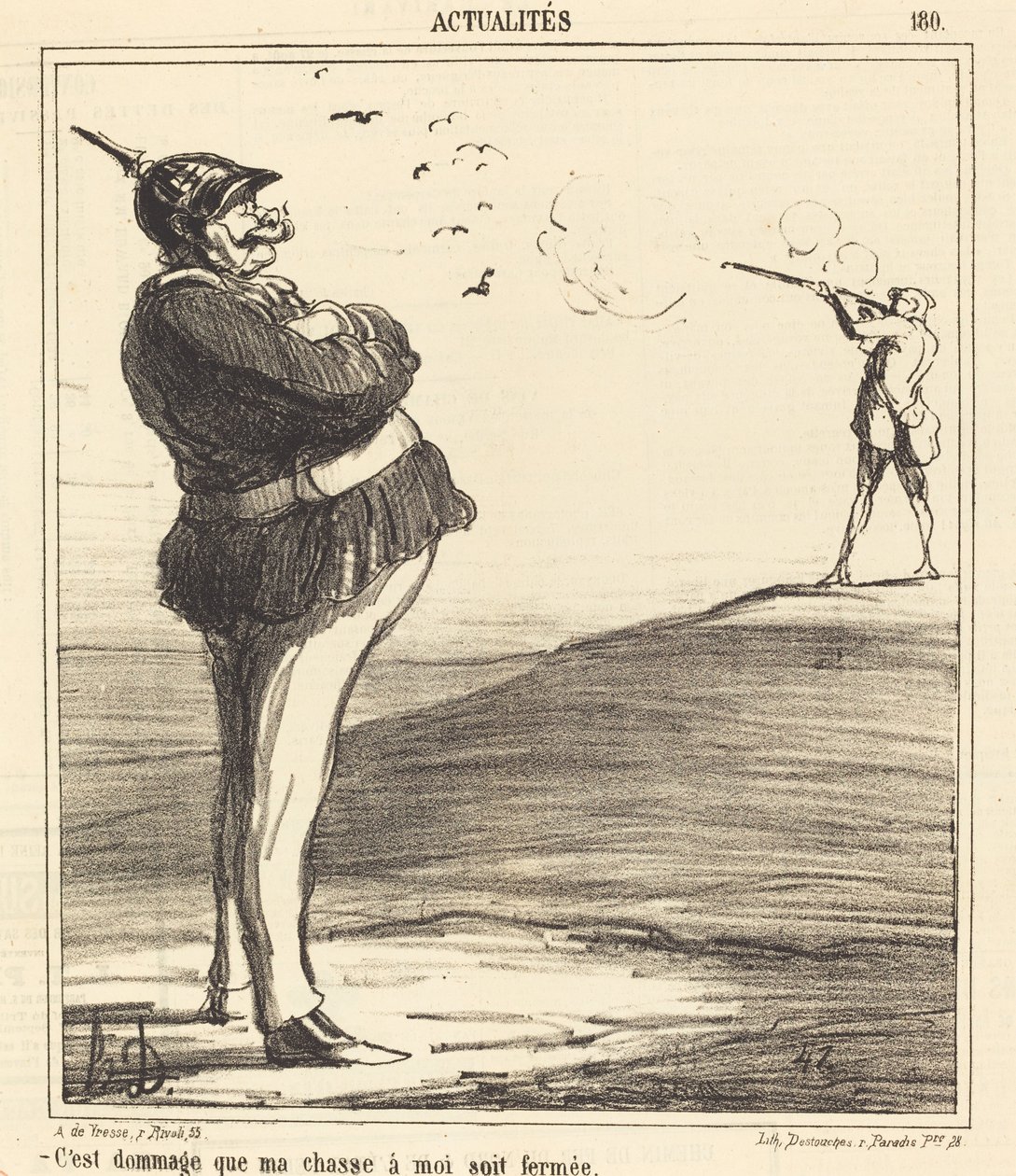 Het is jammer dat mijn jacht gesloten is door Honoré Daumier