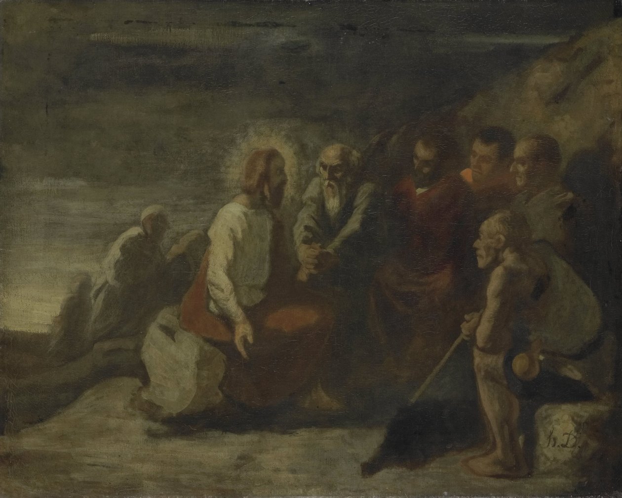 Christus en zijn Discipelen door Honoré Daumier