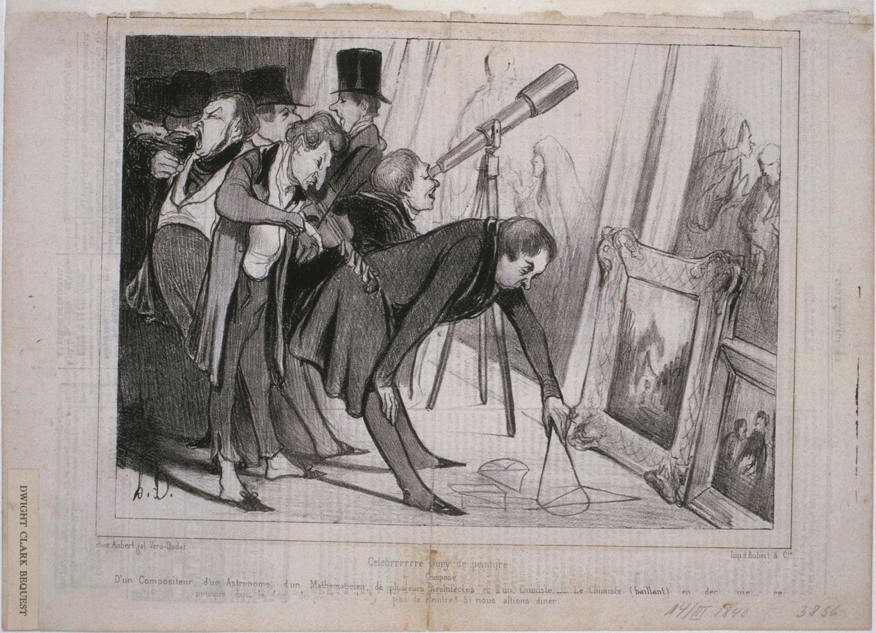 Beroemde Jury van Schilderkunst door Honoré Daumier
